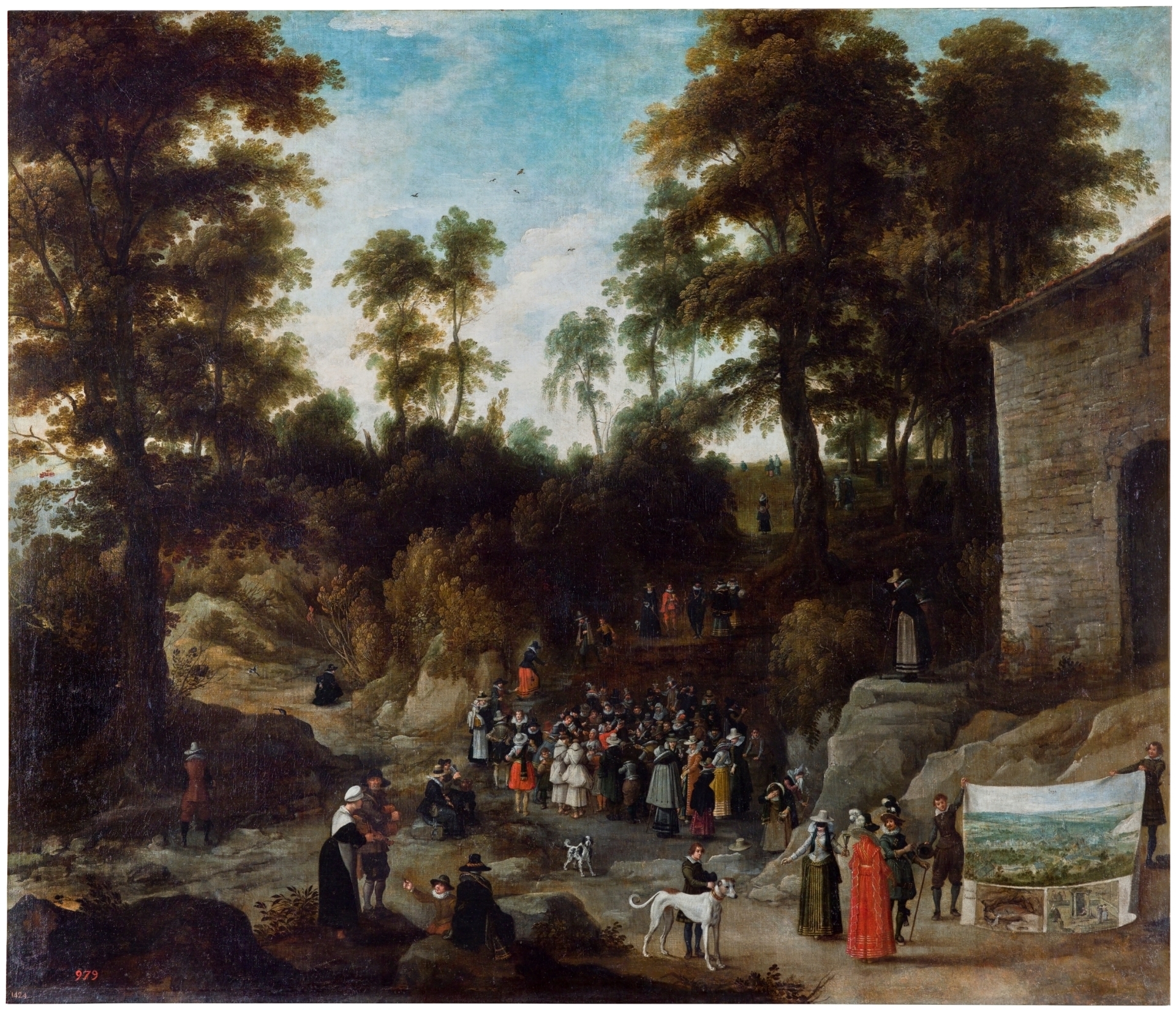 Jan Wildens. Las aguas de Spa, primera mitad del s XVII. Museo Nacional del Prado