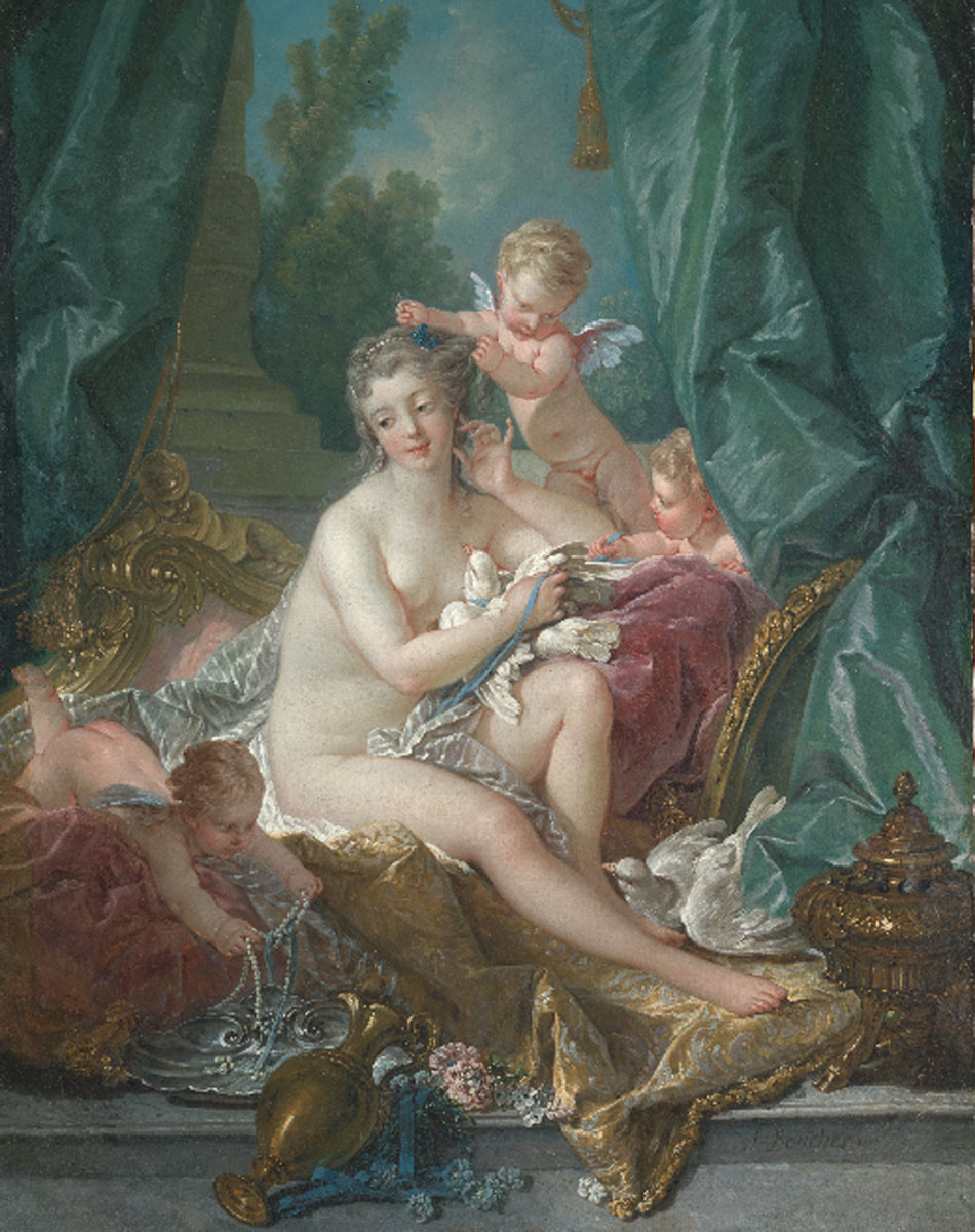 François Boucher. La toilette de Venus, 1751. Metropolitan Museum