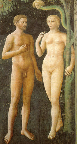 Masolino. La tentación de Adán y Eva, 1425. Capilla Brancacci