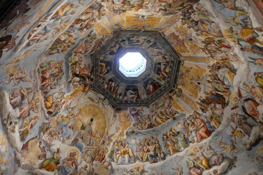 Brunelleschi y su cúpula sobre el cielo de Florencia