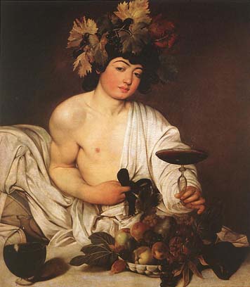 Caravaggio. Baco, 1596-1598