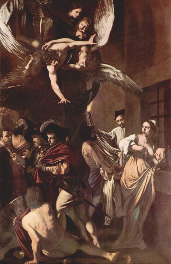 Caravaggio. Siete obras de misericordia, 1607. Pio Monte della Misericordia, Nápoles