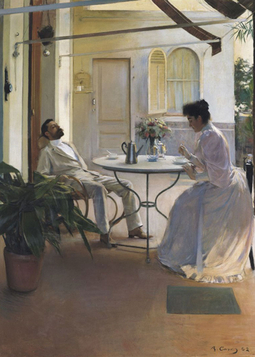 Ramón Casas. Interior al aire libre, 1892. MNAC, Barcelona