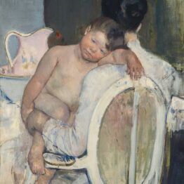 Mary Cassatt. Mujer sentada con un niño en sus brazos, 1890. Museo de Bellas Artes de Bilbao