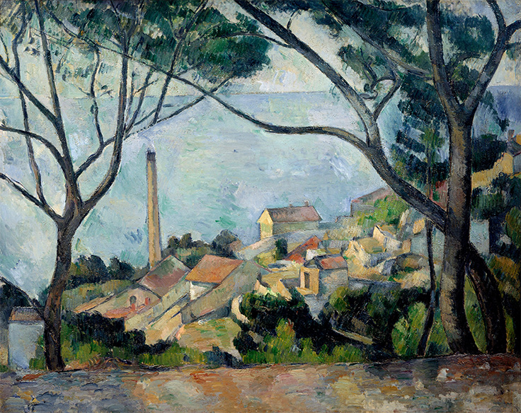 Cézanne. El mar en l'Estaque, 1879