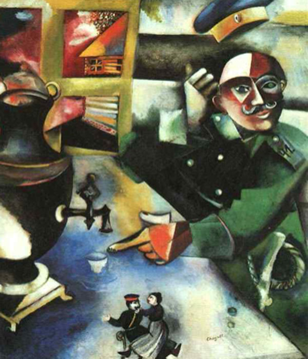 Marc Chagall. El soldado ebrio, 1911-1912. Solomon R. Guggenheim Museum