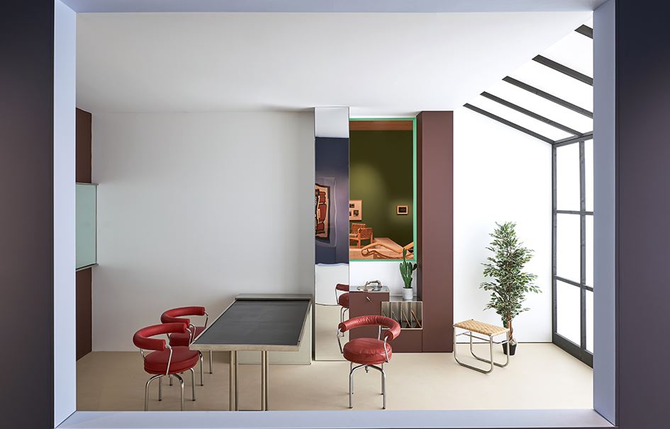 Recreación del apartamento de Charlotte Perriand en Saint Sulpice. Design Museum, Londres, 2021