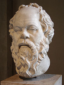 Busto griego de Sócrates en el Musée du Louvre
