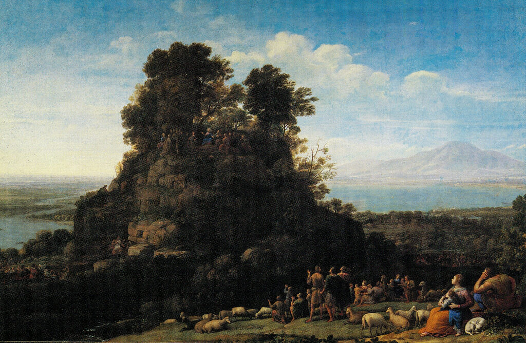 Claudio de Lorena. El sermón de la montaña, 1656. The Frick Collection, Nueva York