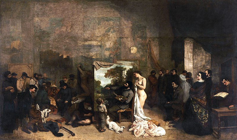 Gustave Courbet. El taller del pintor, 1855. Museo de Orsay, París
