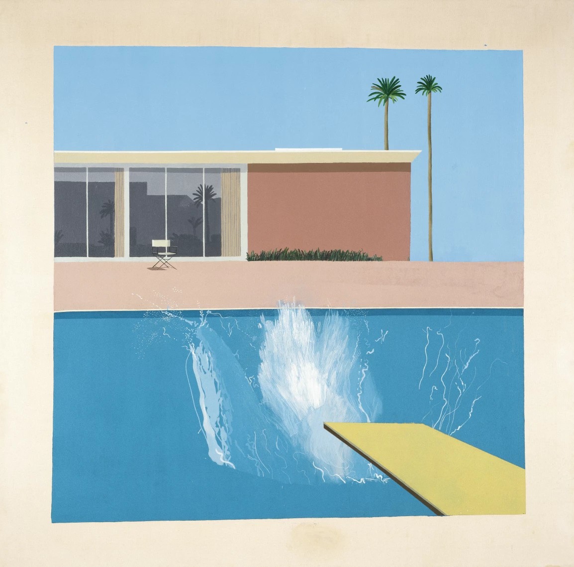 David Hockney. A bigger splash, 1967. Tate Gallery
