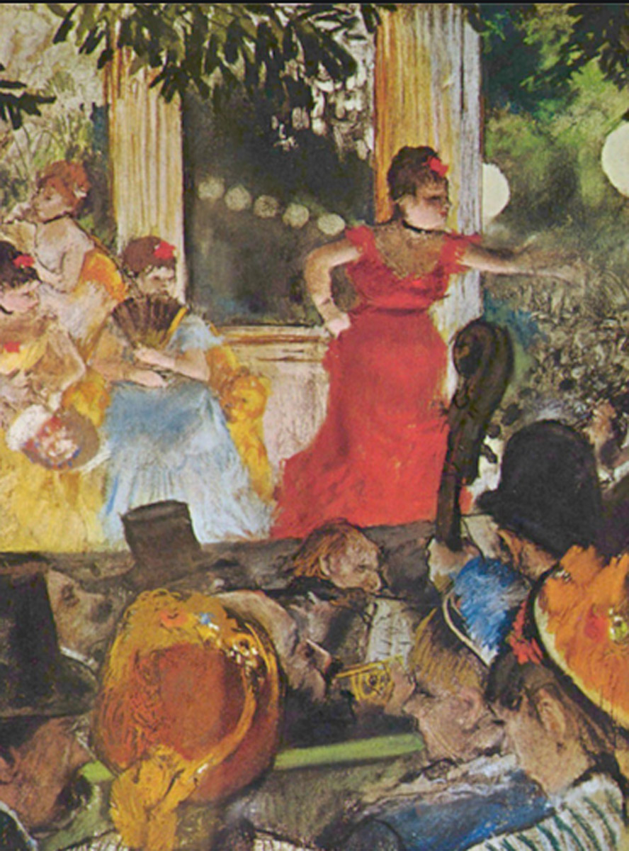 Degas. El café-concert Les Ambassadeurs, 1875-1877. Musée des Beaux-Arts de Lyon