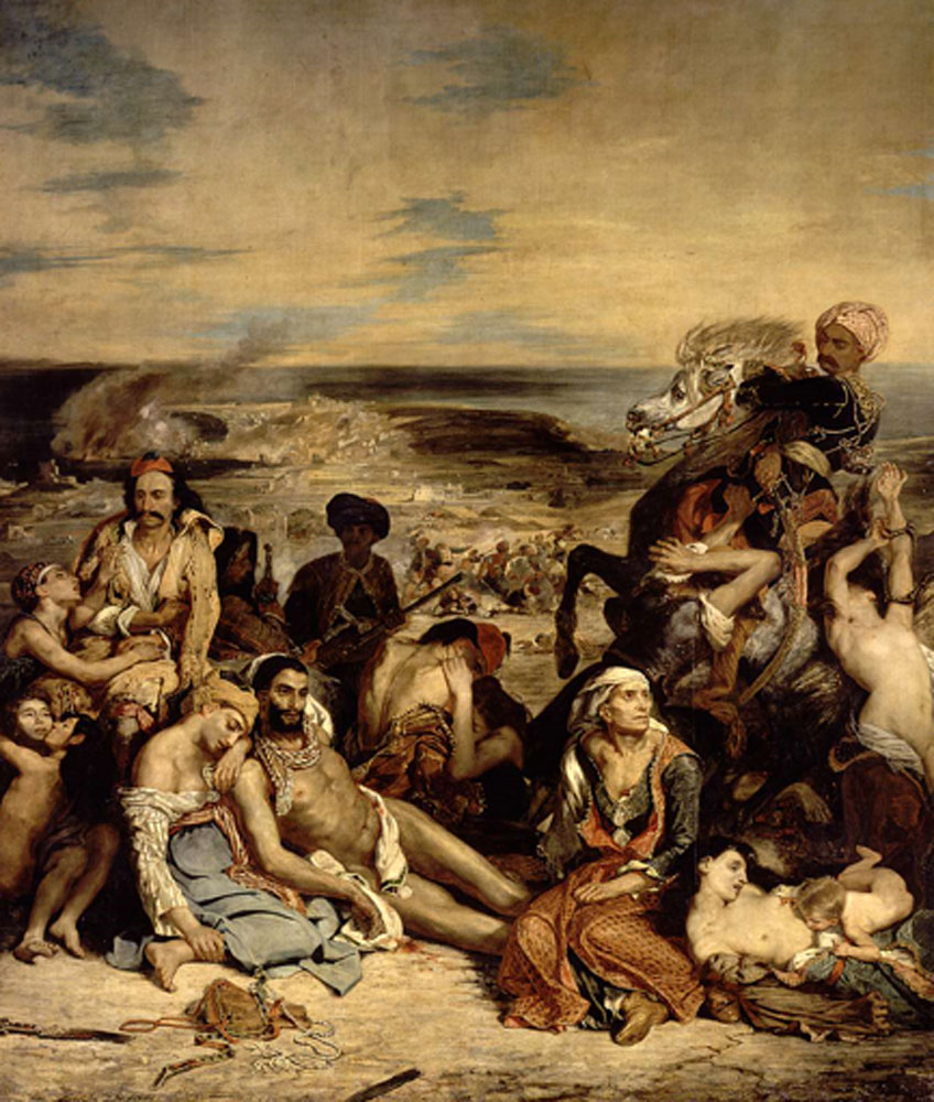 Delacroix. La matanza de Chios, 1824. Museo del Louvre