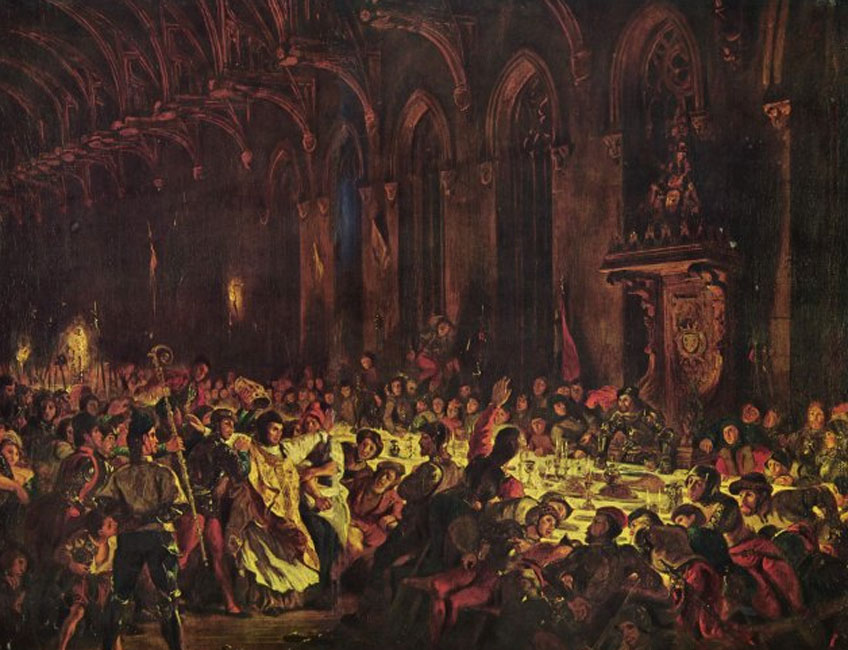 Delacroix. Asesinato del obispo de Lieja, 1829. Museo del Louvre