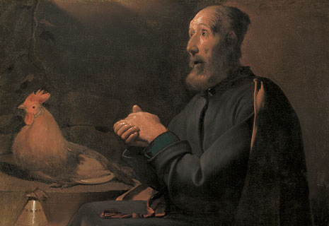 Georges de la Tour. Las lágrimas de san Pedro. The Cleveland Museum of Art