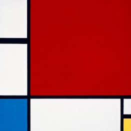 Piet Mondrian. Composition II in Red, Blue, and Yellow, 1930