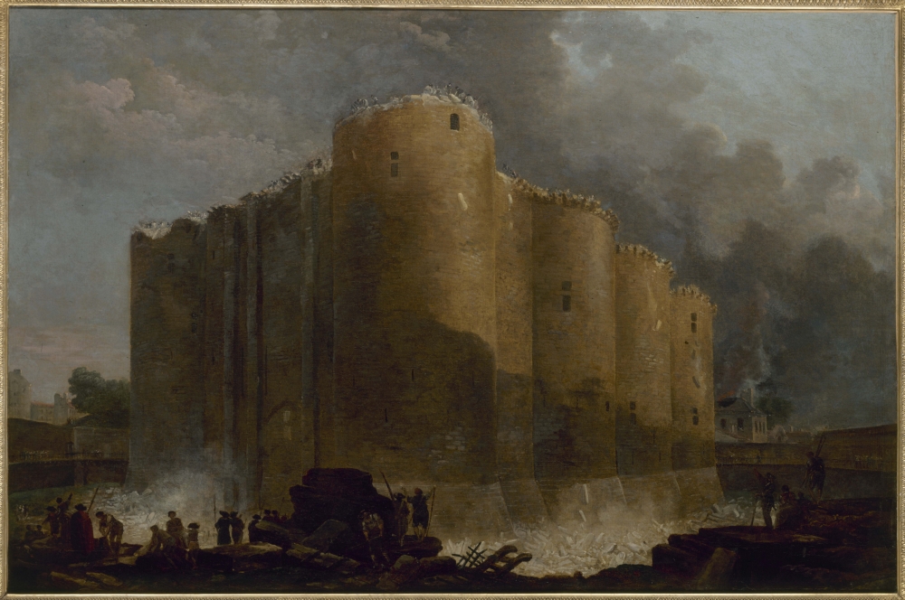 Hubert Robert. La Bastilla en los primeros días de su demolición, 1789. Musée Carnavalet