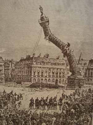 Vierge. La caída de la columna Vendôme, 1871