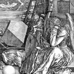 Durero. Melancolía I, 1514. Galería Nacional de Arte de Karlsruhe, Karlsruhe