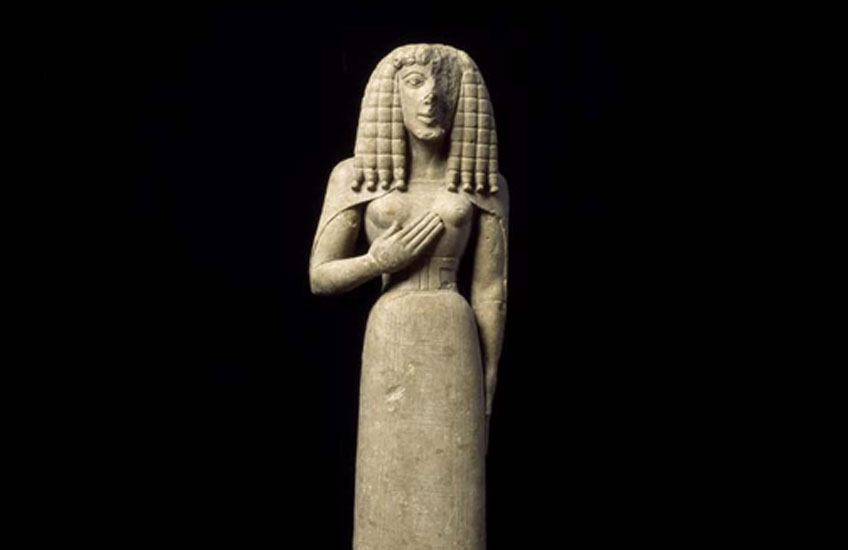 Dama de Auxerre, s. VII a.C. Museo del Louvre