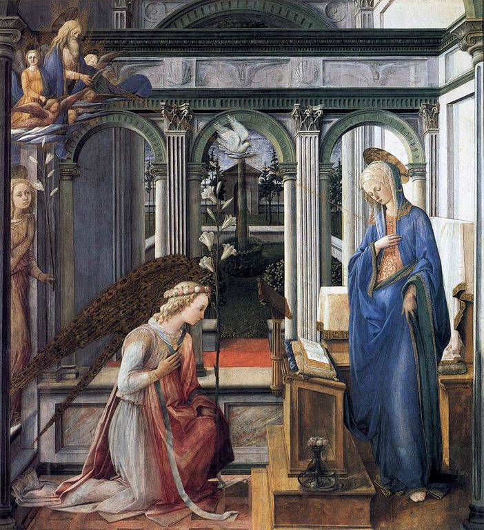 Filippo Lippi. La Anunciación. Alte Pinakothek, Múnich