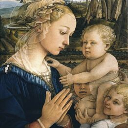 Filippo Lippi. La Virgen y el Niño con dos ángeles. Uffizi, Florencia