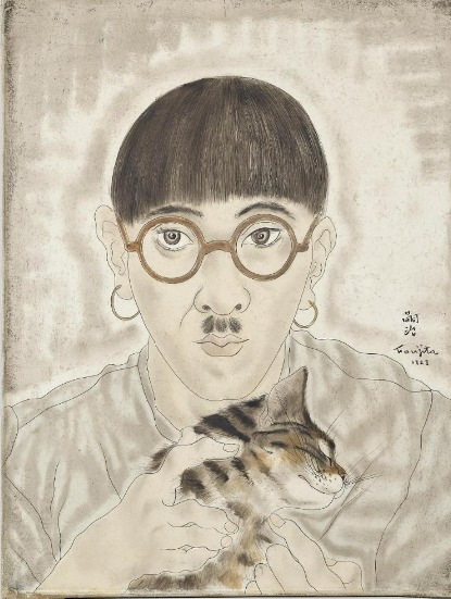 Léonard Foujita. Portrait de l'artiste, 1928. Centre Pompidou