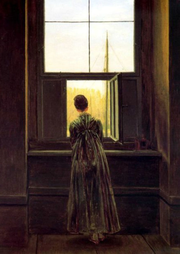 Friedrich. Mujer en la ventana, 1822. Staatliche Museen de Berlín