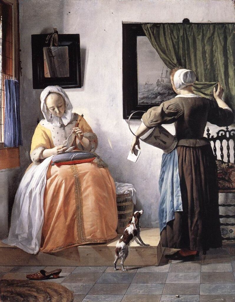 Gabriel Metsu. Mujer leyendo una carta, hacia 1662-1665. National Gallery of Ireland, Dublín