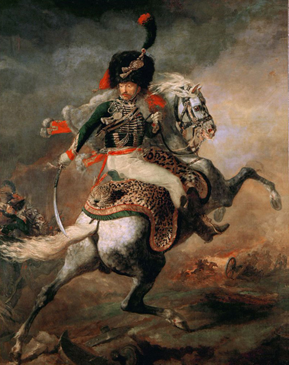 Géricault. Oficial de cazadores a la carga, 1812. Musée du Louvre