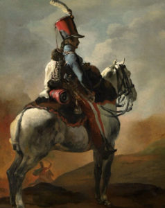 Géricault. Trompeta de husares a caballo, 1817