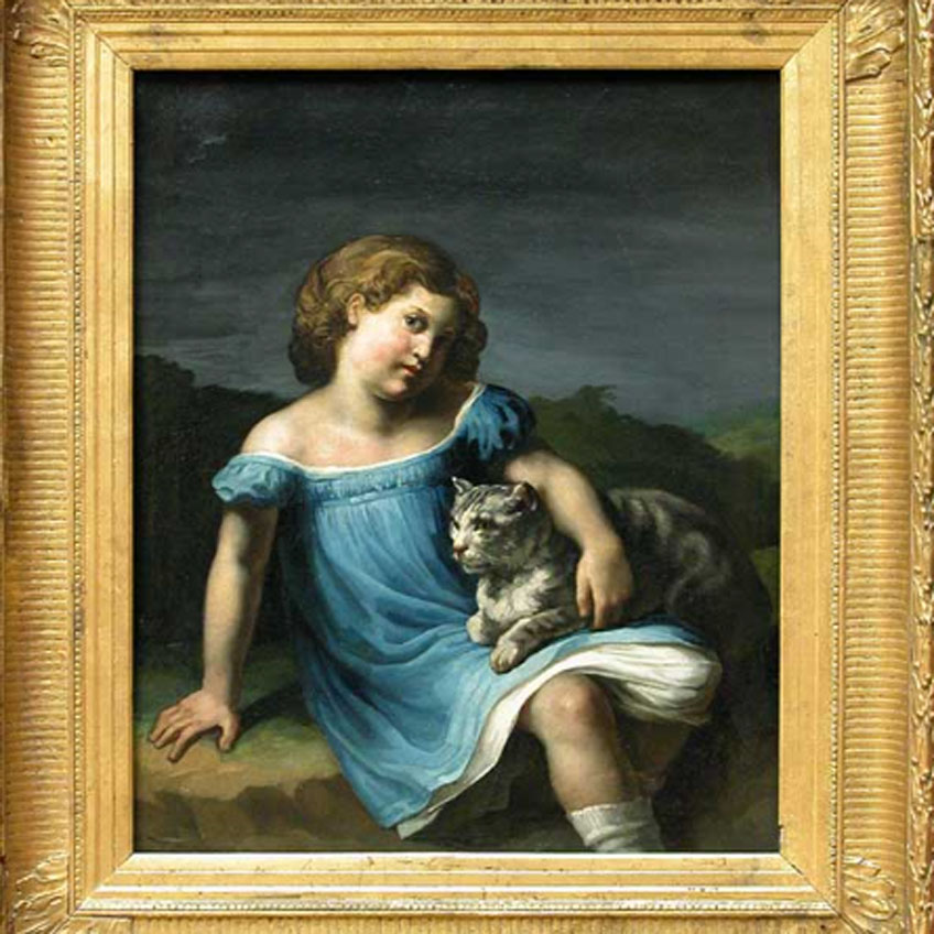 Géricault. Retrato de Louise Vernet, hacia 1818. Musée du Louvre