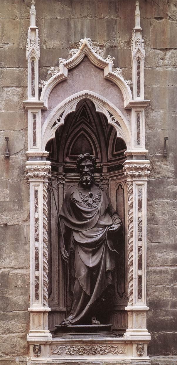 Ghiberti. San Juan Bautista, 1416. Orsanmichele, Florencia