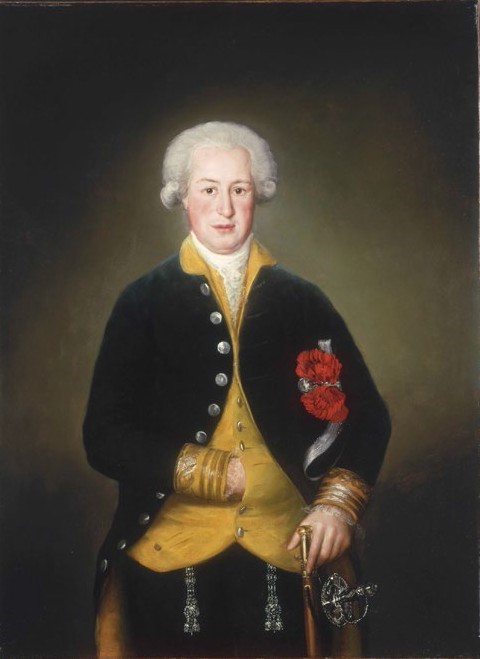 Francisco de Goya. Retrato del duque de Osuna con uniforme de la Guardia de Corps, 1785. Colección particular