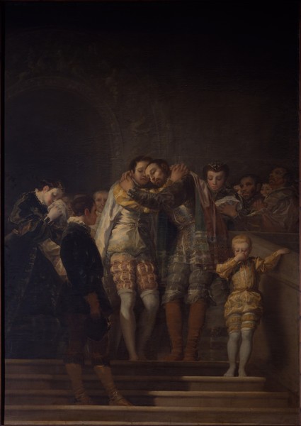 Francisco de Goya. San Francisco de Borja despidiéndose de su familia, 1788. Catedral de Valencia