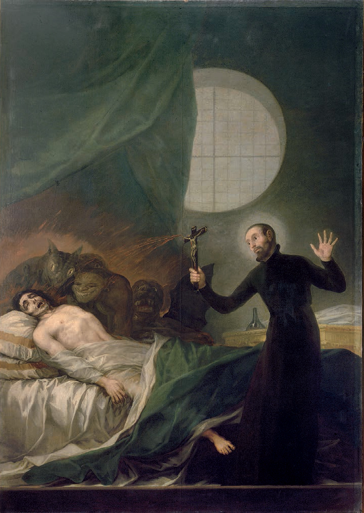 Francisco de Goya. San Francisco de Borja y el moribundo impenitente, 1788. Catedral de Valencia