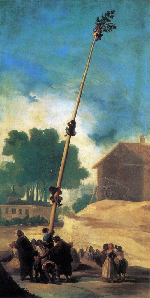 Francisco de Goya. La cucaña, 1787. Colección particular