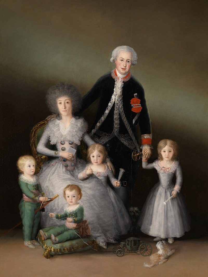 Francisco de Goya. Los duques de Osuna y sus hijos, 1788. Museo Nacional del Prado