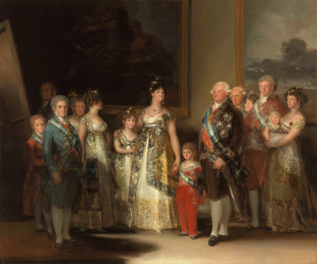 Francisco de Goya. Familia de Carlos IV, 1800. Museo Nacional del Prado
