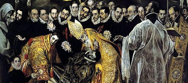 El Greco. El entierro del Conde Orgaz, 1586-1588. Iglesia de Santo Tomé, Toledo