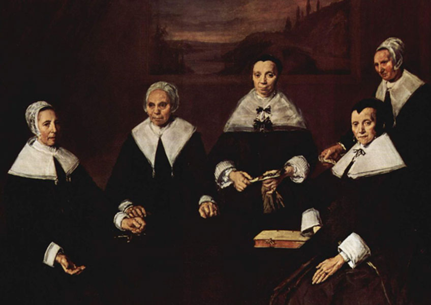 Frans Hals. Las regentes del asilo de ancianos, 1664. Museo Frans Hals, Haarlem