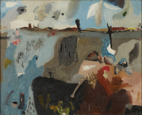 Helen Frankenthaler. Provincetown Bay, 1950. Portland Art Museum