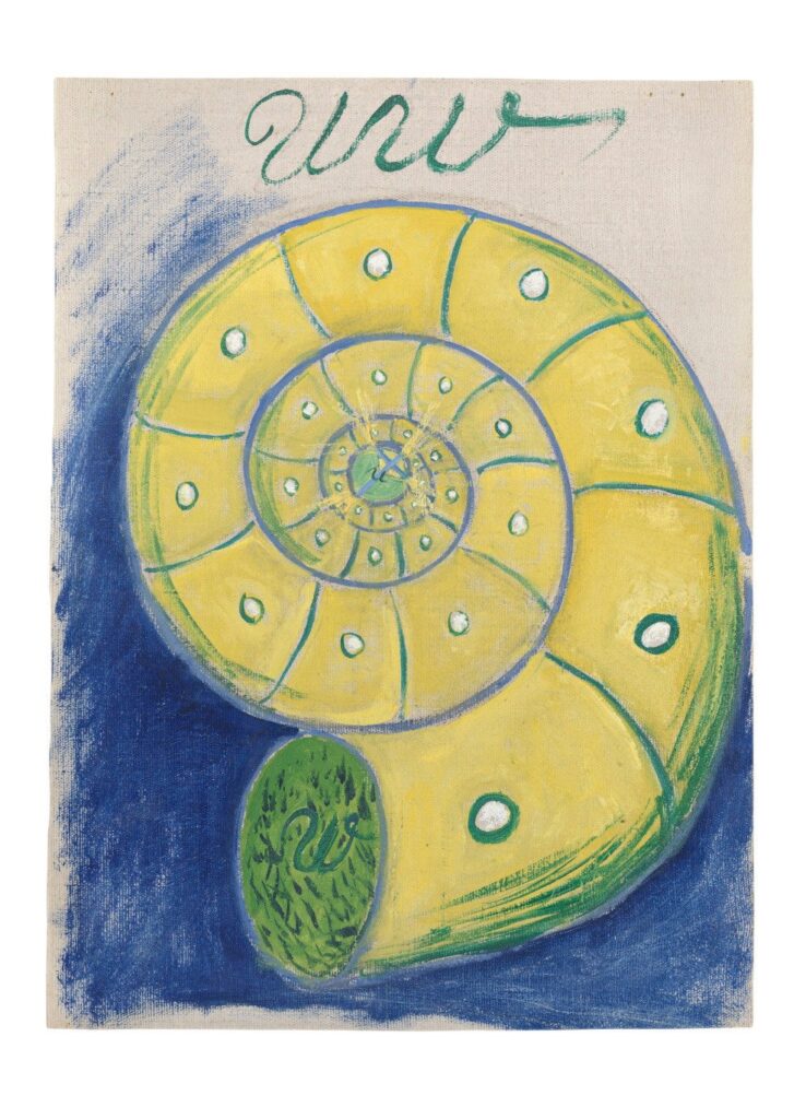 Hilma af Klint. Group I, Primordial chaos, nº5, 1906-1907. Moderna Museet, Estocolmo