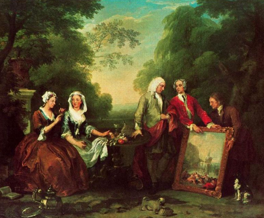 William Hogarth. La familia Fountaine, 1730. Museo de Arte de Filadelfia