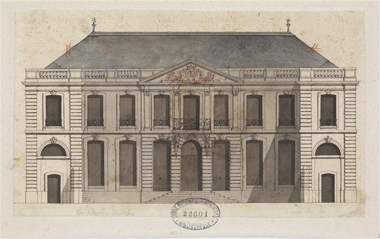 Alzado del Hôtel Amelot, 1710-1713