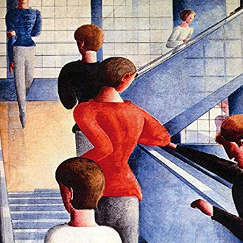 Oskar Schlemmer. Escalera de la Bauhaus, 1932. MoMA, Nueva York