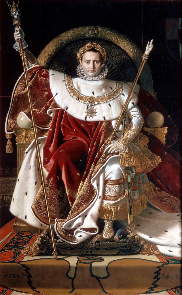 Pintores del Romanticismo. Ingres. Napoleón en el trono imperial, 1806