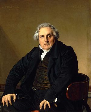 Pintores del Romanticismo. Ingres. Retrato de Monsieur Bertin, 1832
