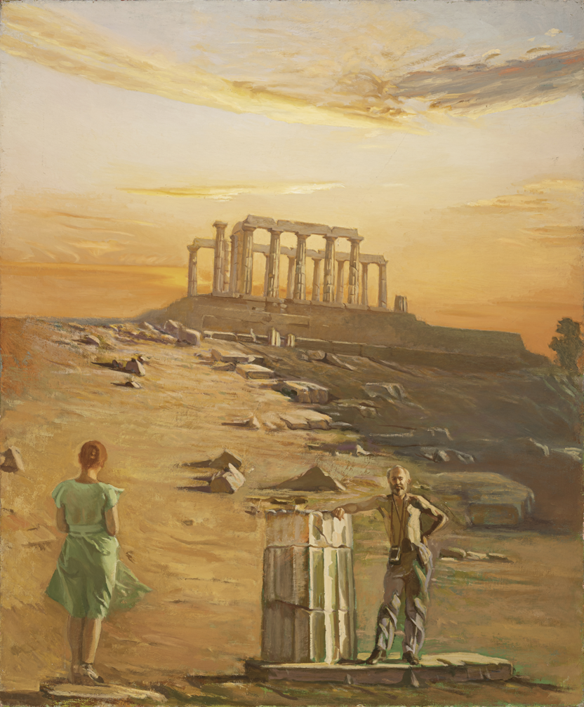 Isabel Baquedano. Autorretrato con Rafael en cabo Sunión, 1980-1981. Museo de Bellas Artes de Bilbao