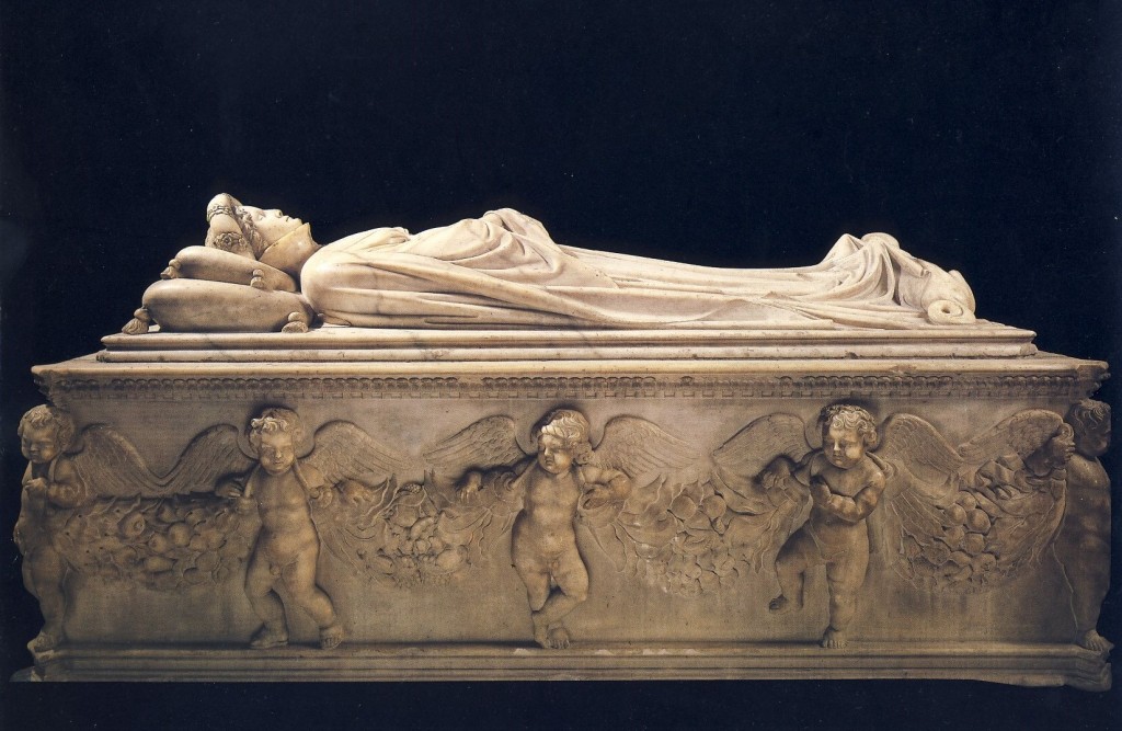 Jacopo della Quercia. Sepulcro de Ilaria del Carretto, 1406. Catedral de Lucca